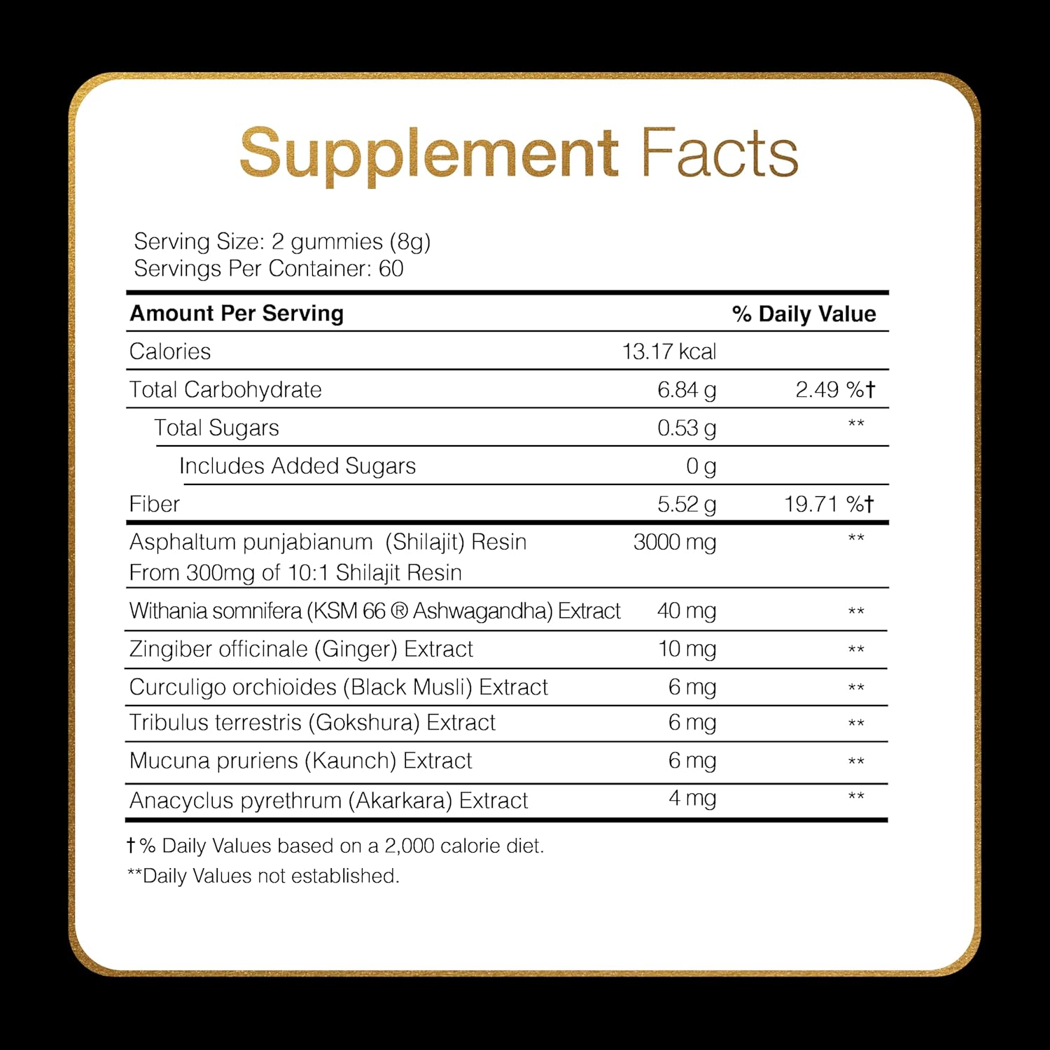 Pure Himalayan Shilajit Gummies 3000 Mg